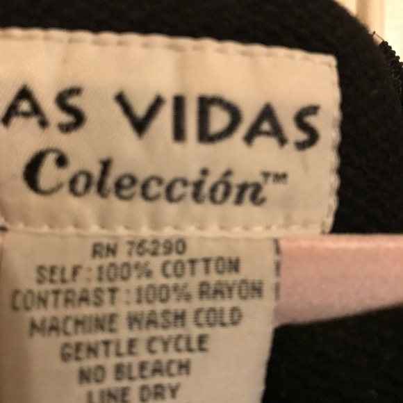 Las Vidas Black Dress NWT - Picture 3 of 4